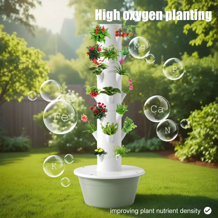 Vertical Hydroponic Tower Growing System